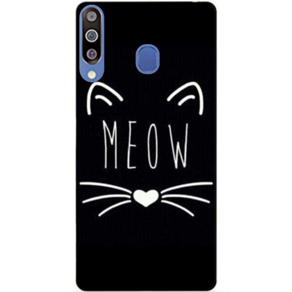 

Бампер силиконовый чехол Candy для Samsung M30 2019 Galaxy M305f с рисунком Мяу