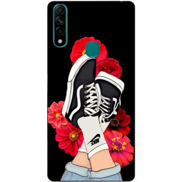 

Силиконовый бампер чехол Candy для Oppo A31 с рисунком Кеды