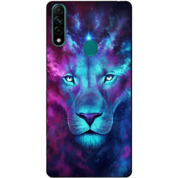 

Силиконовый бампер чехол Candy для Oppo A31 с рисунком Космический лев