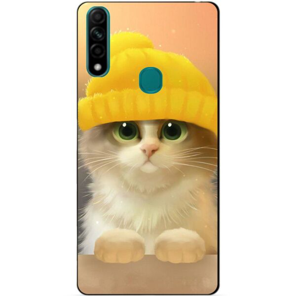 

Силиконовый бампер чехол Candy для Oppo A31 с рисунком Котик в шапке