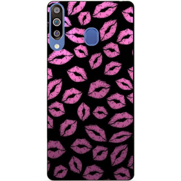 

Бампер силиконовый чехол Candy для Samsung M30 2019 Galaxy M305f с рисунком Поцелуи