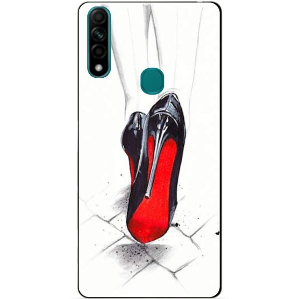 

Силиконовый бампер чехол Candy для Oppo A31 с рисунком Лабутены