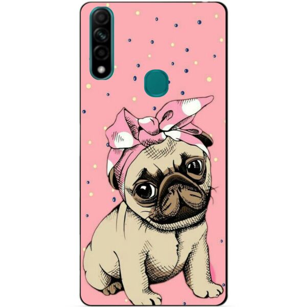 

Силиконовый бампер чехол Candy для Oppo A31 с рисунком Мопс