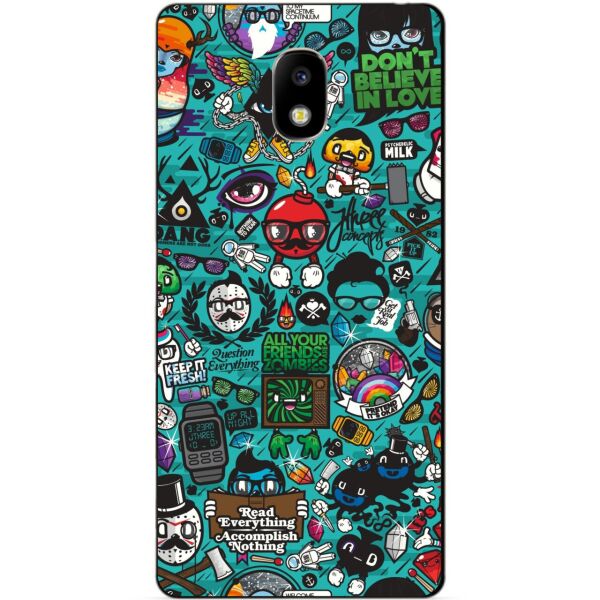 

Силиконовый чехол Candy для Samsung J5 2017 с рисунком Стикеры