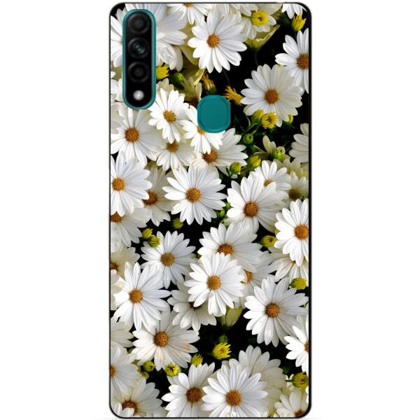 

Силиконовый бампер чехол Candy для Oppo A31 с рисунком Ромашки
