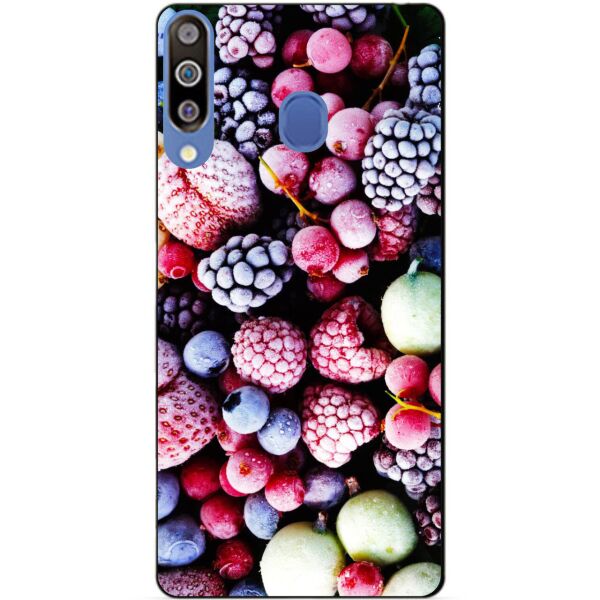 

Бампер силиконовый чехол Candy для Samsung M30 2019 Galaxy M305f с рисунком Ягоды Ice