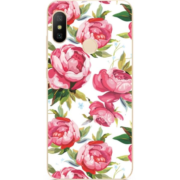 

Силиконовый бампер Candy для Xiaomi Mi 8 с рисунком Пионы