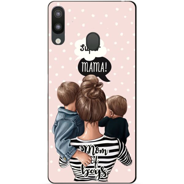 

Силиконовый чехол Candy для Samsung M20 2019 Galaxy M205f с рисунком Mom of boys