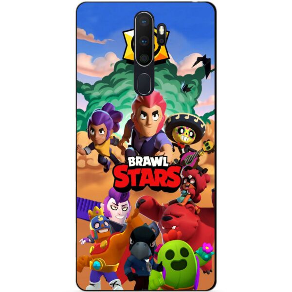 

Силиконовый бампер чехол Candy для Oppo A5 2020 с рисунком Brawl Stars