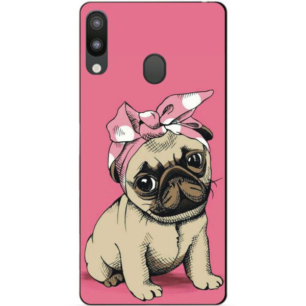 

Силиконовый чехол Candy для Samsung M20 2019 Galaxy M205f с рисунком Мопсик