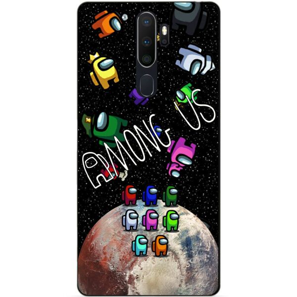 

Силиконовый бампер чехол Candy для Oppo A5 2020 с рисунком Амонг Ас