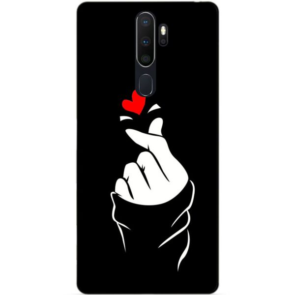 

Силиконовый бампер чехол Candy для Oppo A5 2020 с рисунком Знак любви