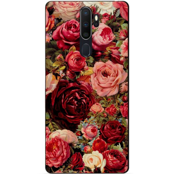 

Силиконовый бампер чехол Candy для Oppo A5 2020 с рисунком Красные розы