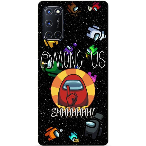 

Силиконовый бампер чехол Candy для Oppo A52 с рисунком Among Us