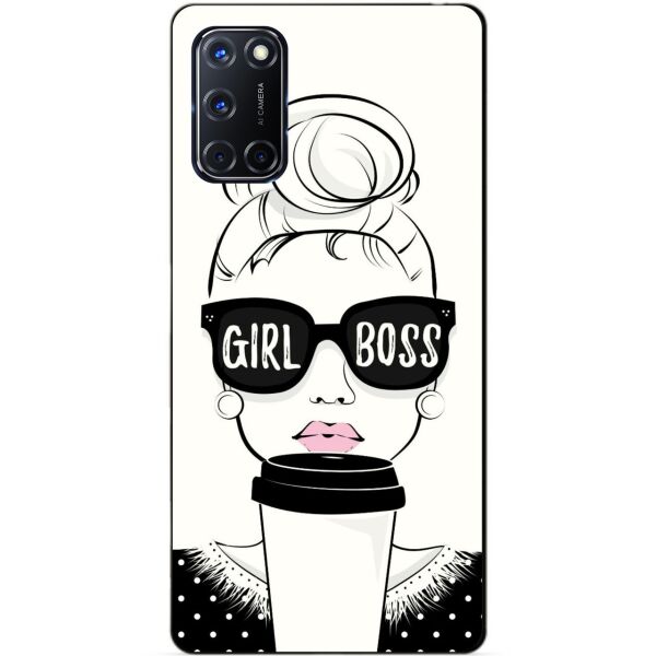 

Силиконовый бампер чехол Candy для Oppo A52 с рисунком Girl Boss