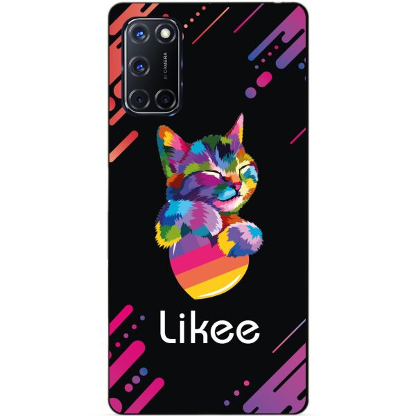 

Силиконовый бампер чехол Candy для Oppo A52 с рисунком Likee