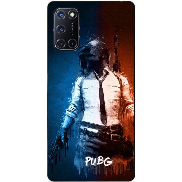 

Силиконовый бампер чехол Candy для Oppo A52 с рисунком PUBG