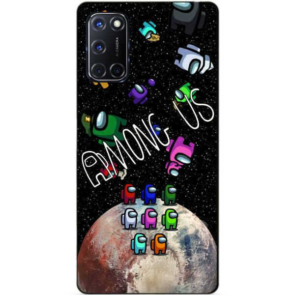 

Силиконовый бампер чехол Candy для Oppo A52 с рисунком Амонг Ас