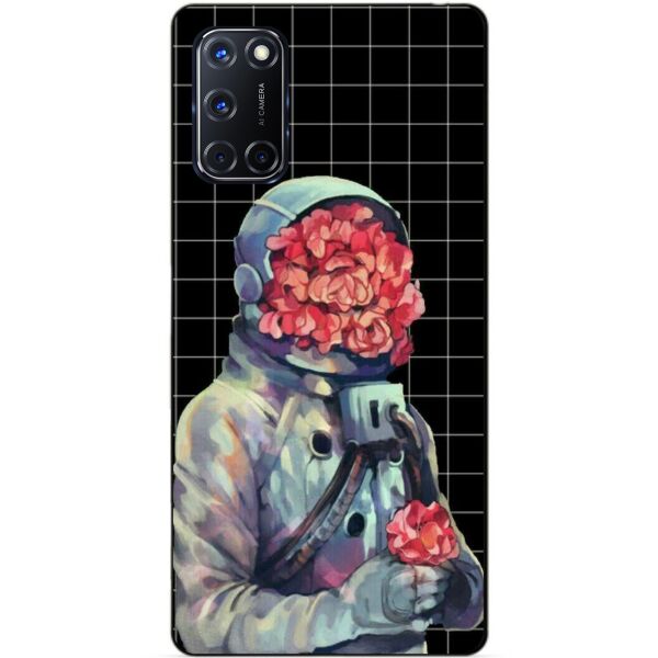 Силиконовый бампер чехол Candy для Oppo A52 с рисунком Букет цветов