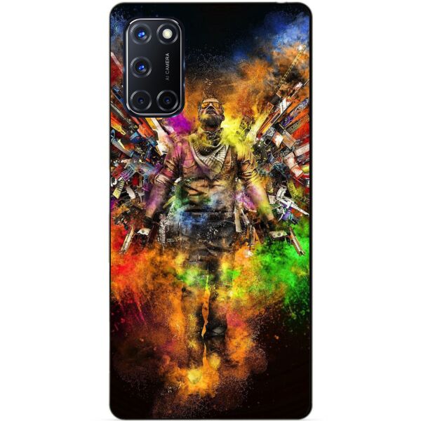 

Силиконовый бампер чехол Candy для Oppo A52 с рисунком Воин