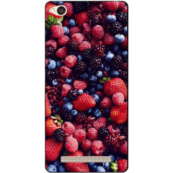 

Бампер силиконовый чехол Candy для Xiaomi Redmi 4a с рисунком Ягоды