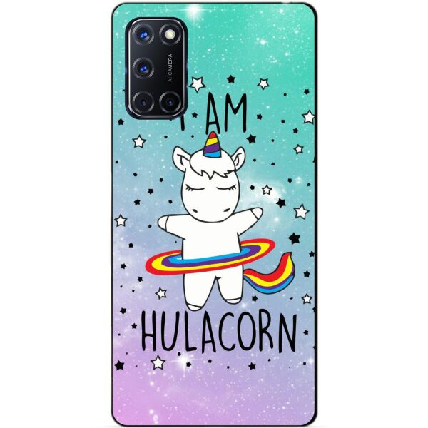 

Силиконовый бампер чехол Candy для Oppo A52 с рисунком Единорог