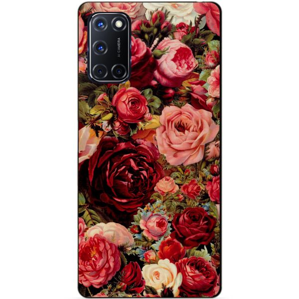 

Силиконовый бампер чехол Candy для Oppo A52 с рисунком Красные розы