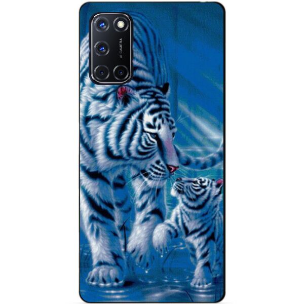 

Силиконовый бампер чехол Candy для Oppo A52 с рисунком Тигры