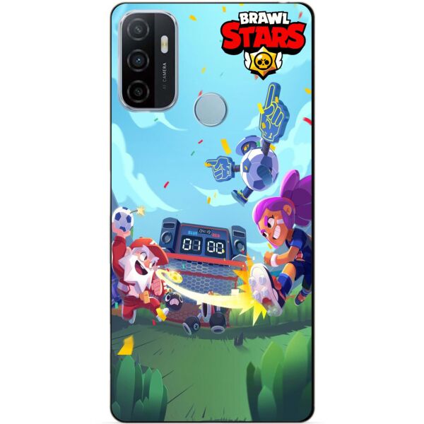 

Силиконовый бампер чехол Candy для Oppo A53 Бравл Старс Броулбол