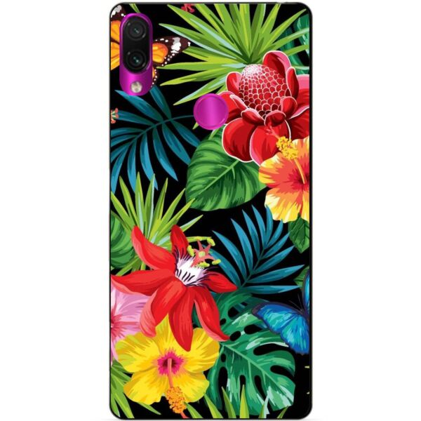 

Бампер силиконовый чехол Candy для Xiaomi Redmi 7 Райские цветы