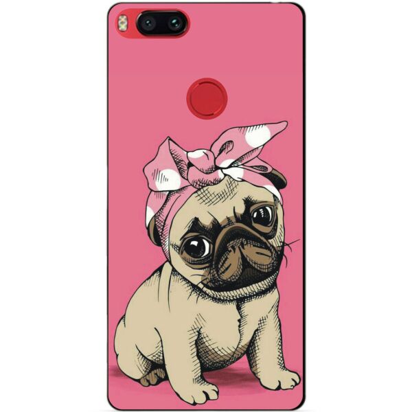 

Силиконовый чехол Candy для Xiaomi Mi A1 Мопс в косынке