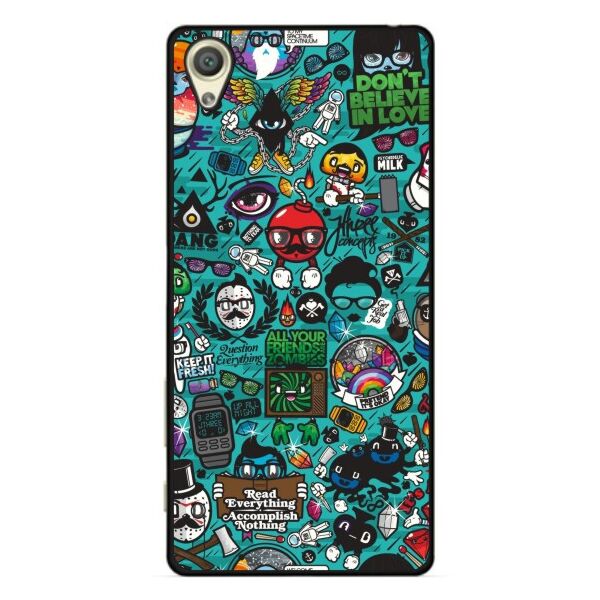 

Силиконовый бампер чехол Candy для Sony XA1 G3112 с рисунком Стикеры