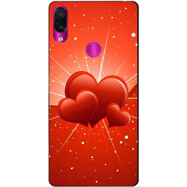 

Бампер силиконовый чехол Candy для Xiaomi Redmi 7 Сердечки