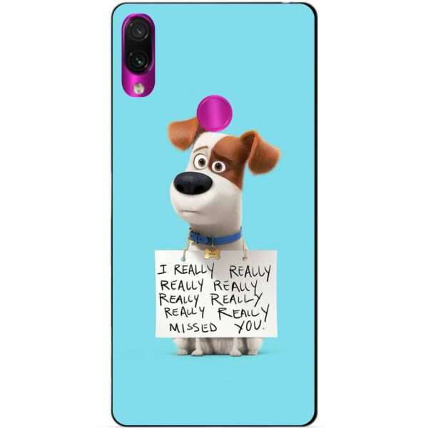 

Бампер силиконовый чехол Candy для Xiaomi Redmi 7 Собака Макс
