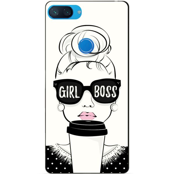 

Силиконовый бампер чехол Candy для Xiaomi Mi 8 Lite с рисунком Girl Boss