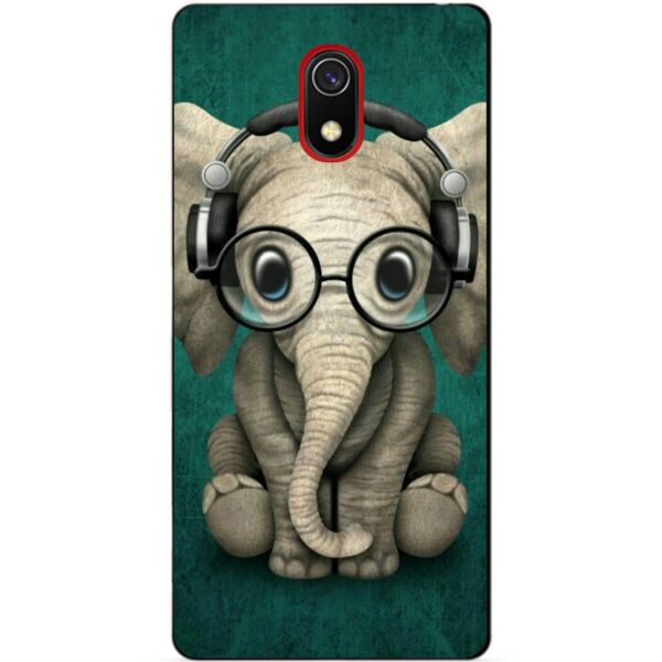 

Бампер силиконовый чехол Candy для Xiaomi Redmi 8a с рисунком Слоник