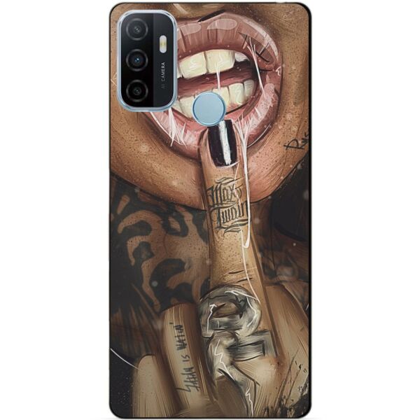 

Силиконовый бампер чехол Candy для Oppo A53 с рисунком Swag