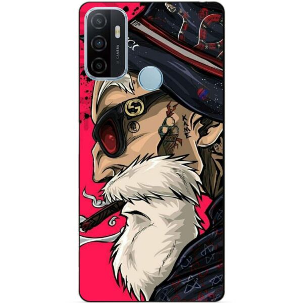 

Силиконовый бампер чехол Candy для Oppo A53 с рисунком Дед в панаме