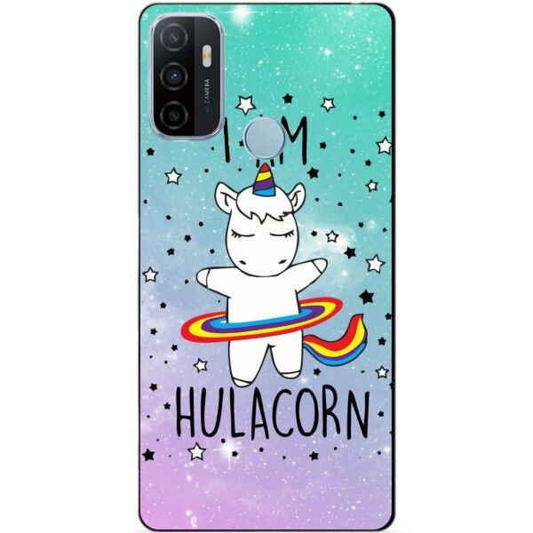 

Силиконовый бампер чехол Candy для Oppo A53 с рисунком Единорог