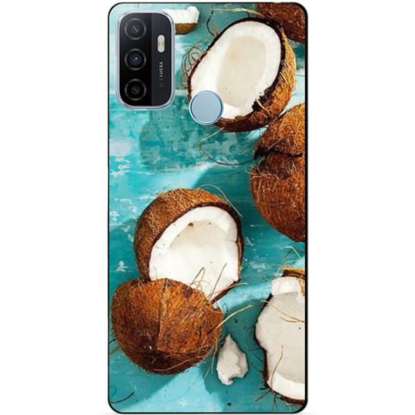 

Силиконовый бампер чехол Candy для Oppo A53 с рисунком Кокосы