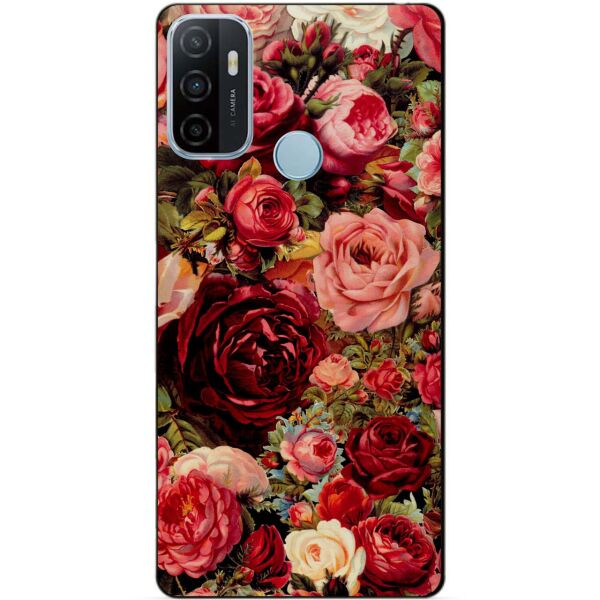 

Силиконовый бампер чехол Candy для Oppo A53 с рисунком Красные Розы
