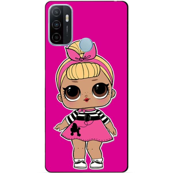 

Силиконовый бампер чехол Candy для Oppo A53 с рисунком Куколка ЛОЛ