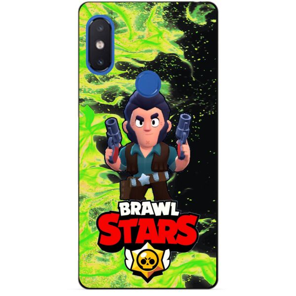 

Силиконовый бампер чехол Candy для Xiaomi Mi 8 с героем Бравл Старс Кольт