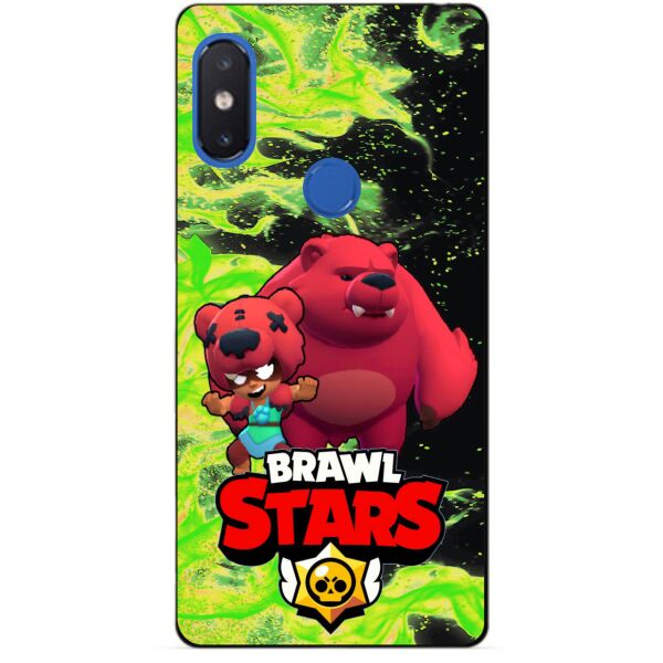 

Силиконовый бампер чехол Candy для Xiaomi Mi 8 с героем Бравл Старс Нита Мишка