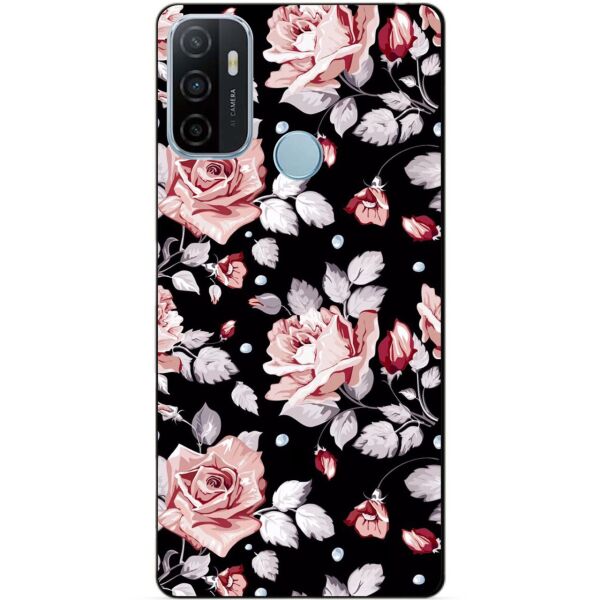 

Силиконовый бампер чехол Candy для Oppo A53 с рисунком Розы