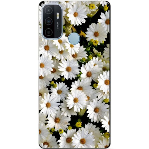 

Силиконовый бампер чехол Candy для Oppo A53 с рисунком Ромашки