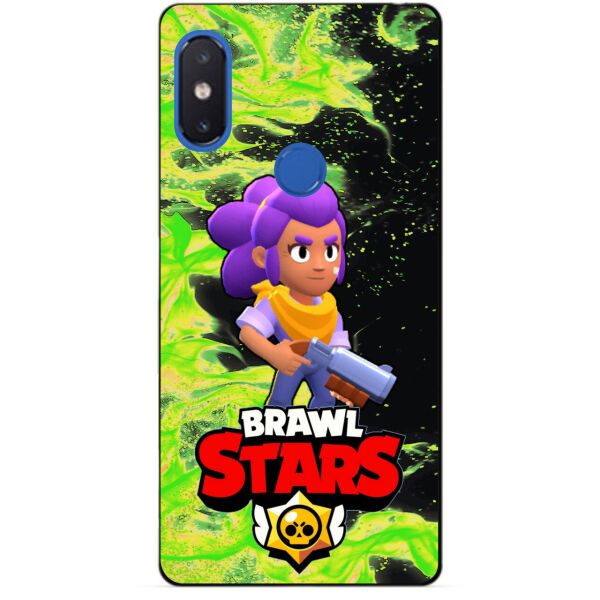 

Силиконовый бампер чехол Candy для Xiaomi Mi 8 с героем Бравл Старс Шелли