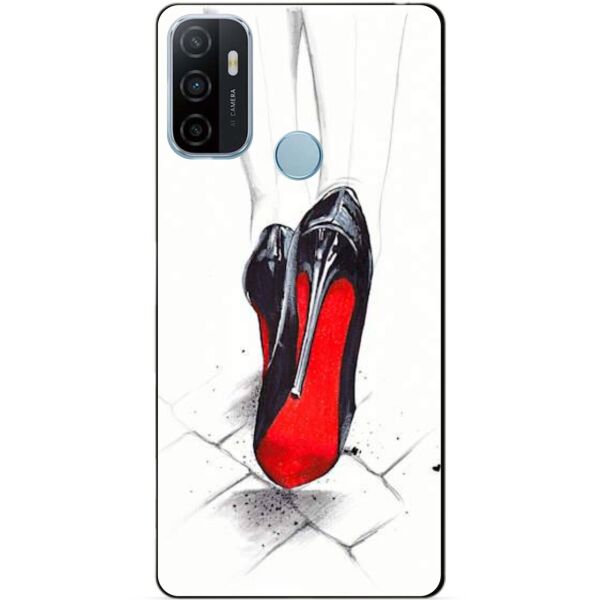 

Силиконовый бампер чехол Candy для Oppo A53 с рисунком Туфли