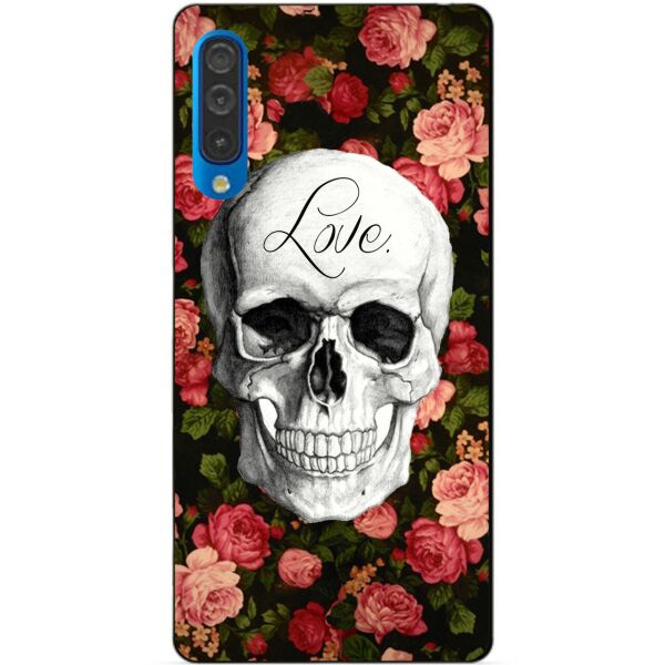 

Силиконовый чехол Candy для Xiaomi Mi A3 с рисунком Череп на цветах