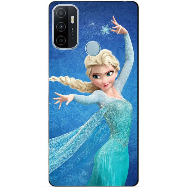 

Силиконовый бампер чехол Candy для Oppo A53 с рисунком Эльза